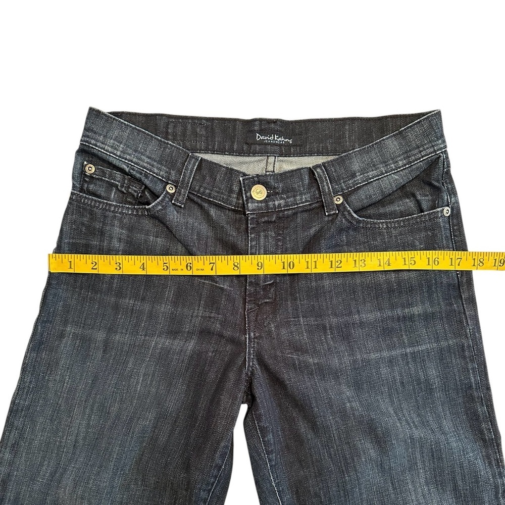 David Kahn Jeanswear Blue Denim CAPRI Jeans Womens Size 6 Zip Button - Picture 5 of 15